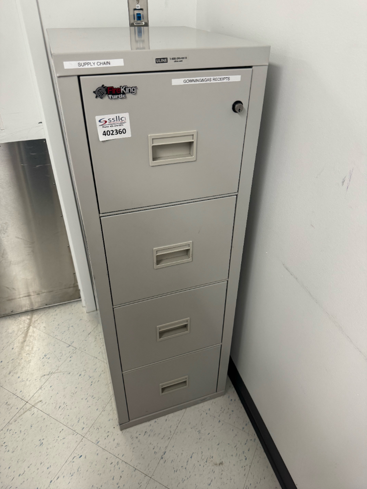 Image of FireKing Turtle Filing Cabinet